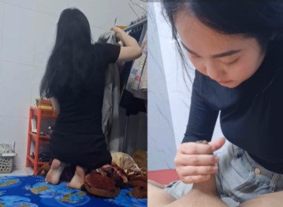 Nện em gái da trắng dáng ngon vú tròn cực sướng